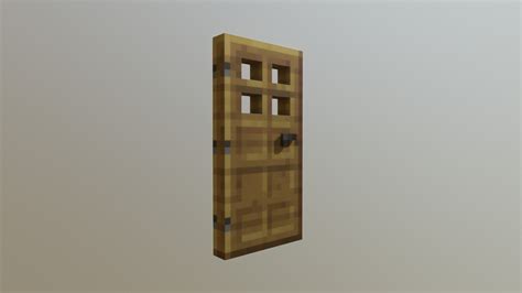 Minecraft Wooden Door - Download Free 3D model by Blender3D [b5e5426 ...