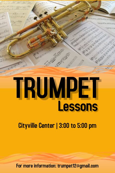 Trumpet lessons Template | PosterMyWall