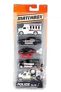 Amazon.com: Matchbox Police No. 12/5 pack: Toys & Games