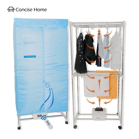 Concise Home Electric Clothes Dryer Indoors Two Layers Fast Air Dry Hot ...