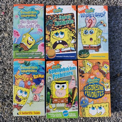 Spongebob Squarepants SEALED VHS LOT • 6 Titles | eBay