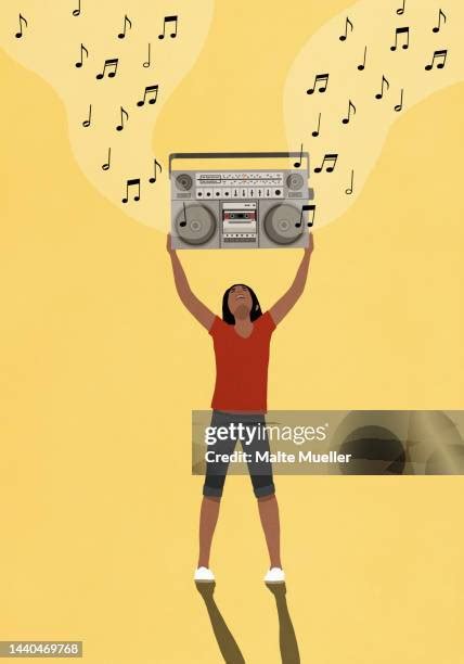 Holding Boombox Over Head Photos and Premium High Res Pictures - Getty ...