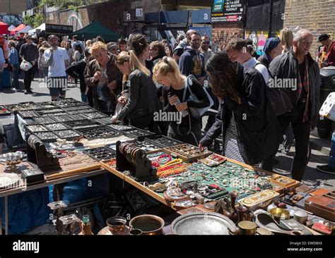 Flea Market Stall at Brick Lane Market London Stock Photo - Alamy