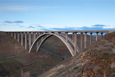 A concrete arch bridge in Eastern Washington US - Photorator