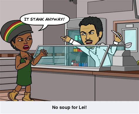 soup nazi bitstrip - BLACK GIRLS ALLOWED