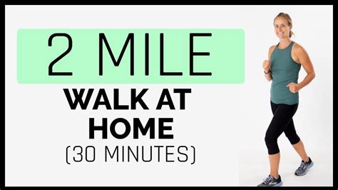 2 Mile Walk At Home Workout (30 Minutes) - YouTube | Walk at home workout, At home workouts ...