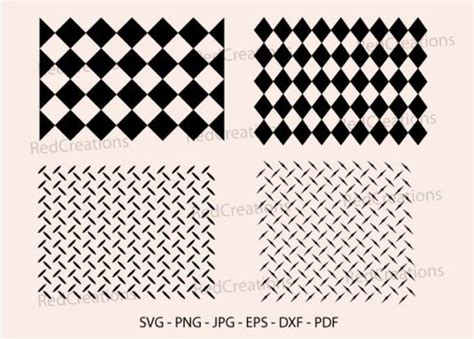 4 Diamond Plate Pattern Svg Designs & Graphics