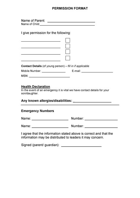 35 Permission Slip Templates & Field Trip Forms