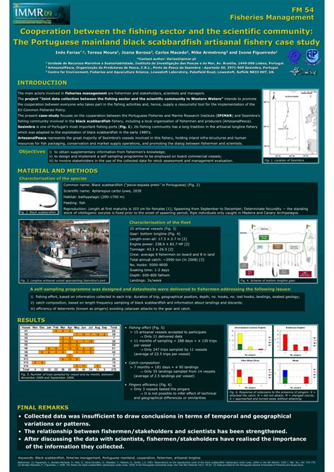 (PDF) Cooperation between the fishing sector and the scientific community: The Portuguese ...