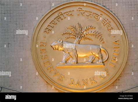 RBI logo, Reserve Bank of India building, Bombay, Mumbai, Maharashtra, India Stock Photo - Alamy