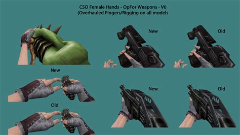 CSO Female Hands (HD Valve Weapons) - OpFor addon - Half-Life: Opposing Force - ModDB