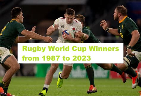 Rugby World Cup Winners from 1987 to 2023 - Edudwar