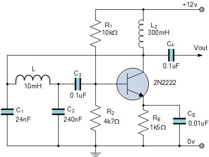 Colpitts Oscillator Circuit Electronic Circuit Projects, Electronic Engineering, Electrical ...