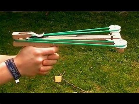 Slingshot Crossbow Pistol (homemade) - YouTube