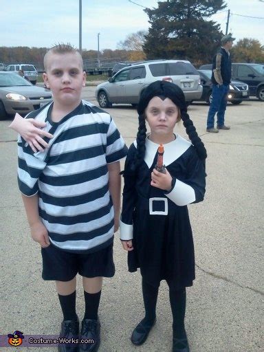 Wednesday and Pugsley Addams Costume