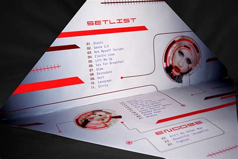 Christina Aguilera: Bionic Tour Book :: Behance