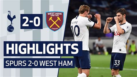 HIGHLIGHTS | SPURS 2-0 WEST HAM - YouTube