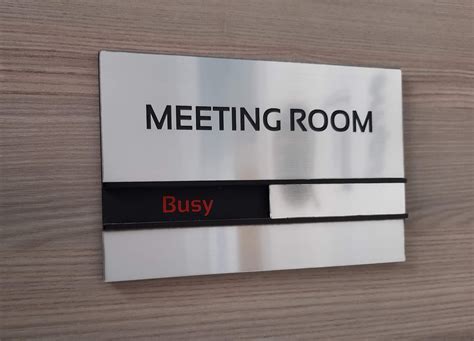 Can Be Moved Custom Busy Available Meeting Room Door Sign - Etsy