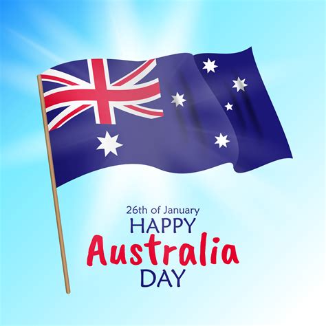 26 January Happy Australia Day. Vector Illustration 3503448 Vector Art ...