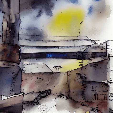 A Cloudy Sky Watercolor Graphic · Creative Fabrica