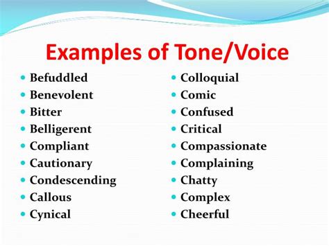 PPT - Tone/Voice PowerPoint Presentation - ID:1360751