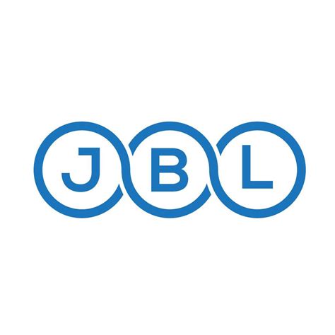 JBL letter logo design on white background. JBL creative initials letter logo concept. JBL ...