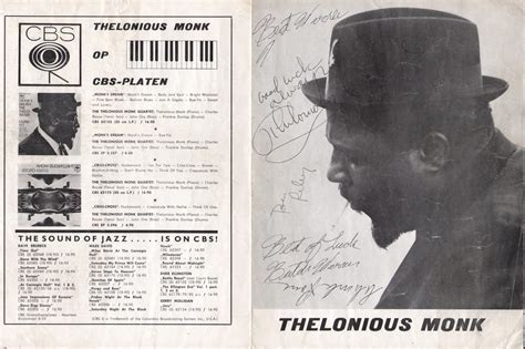 Thelonious Monk Quartet – Signed 1964 Concert Program