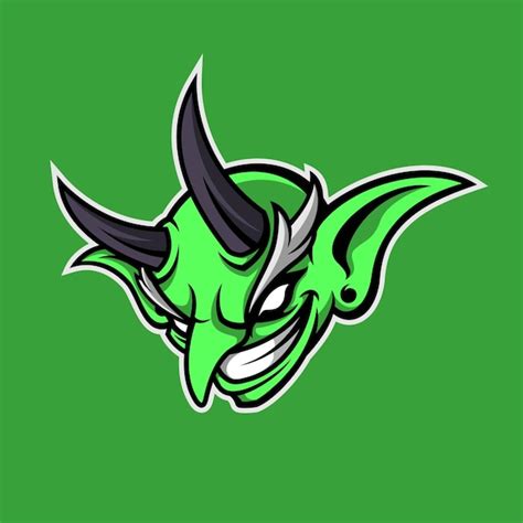 Premium Vector | Evil green goblin gaming mascot logo