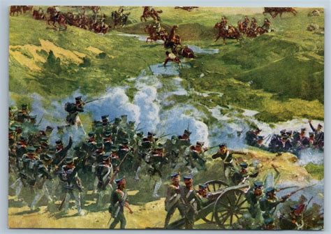NAPOLEONIC WAR 1812 in Russia Battle BORODINO Cavalry USSR Vintage Postcard | Topics - Militaria ...