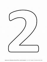 Number 2 Two Coloring Page Pages sketch template