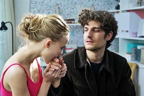 Lily in the role of Eve seduces Louis Garrel as Abel in a scene from the movie "A Faithful Man ...