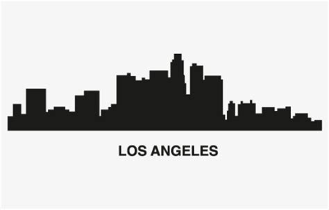 Los Angeles Skyline Silhouette PNG Images, Free Transparent Los Angeles ...