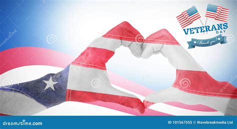 Composite Image of Couple Making Heart Shape with Hands Stock Image ...