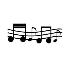 Music note logo Royalty Free Vector Image - VectorStock