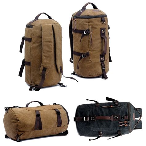 Men's Canvas Backpacks 32L Extra Large Travel Bag Rucksack Backpack Men ...