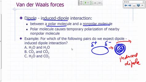 Intermolecular Forces 10 - Dipole - Induced Dipole Interaction - 1m:26s ...