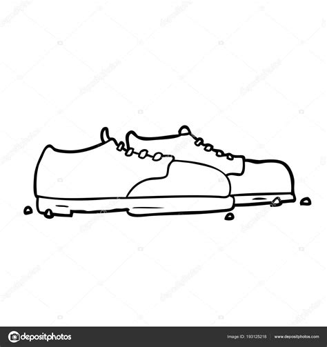 Dibujo Una Línea Zapatos Viejos — Vector de stock © lineartestpilot ...