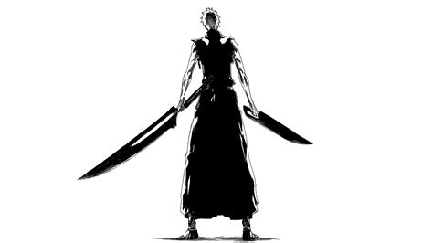 manga, bankai, Bleach, anime, Kurosaki Ichigo, monochrome, HD Wallpaper | Rare Gallery