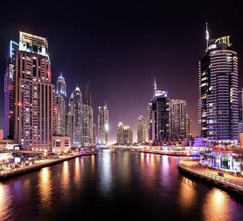 Dubai Marina Night View Photograph by @by Feldman 1 - Fine Art America