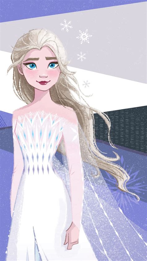 Frozen 2 hd mobile wallpaper Elsa white dress | Disney frozen elsa art ...