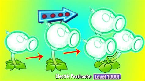 Plants vs Zombies 2 Electric Peashooter vs Electric Peashooter Nivel 10 - YouTube