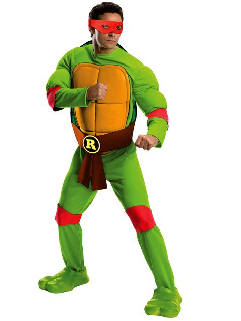 Teenage Mutant Ninja Turtles Raphael Deluxe Adult Costume - PartyBell.com