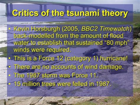 The 1607 Flood: A Tsunami in the Bristol Channel?