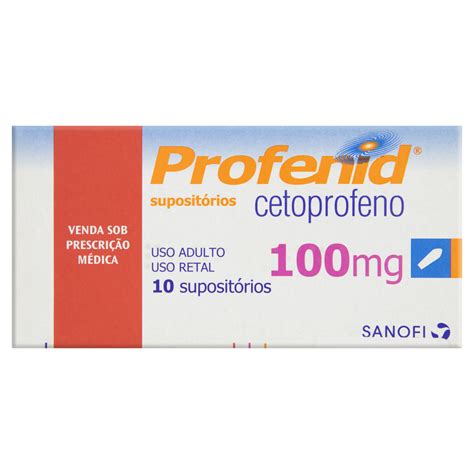 PROFENID 100MG SANOFI CAIXA 10 SUPOSITÓRIOS - GTIN/EAN/UPC 7896070601710 - Cadastro de Produto ...