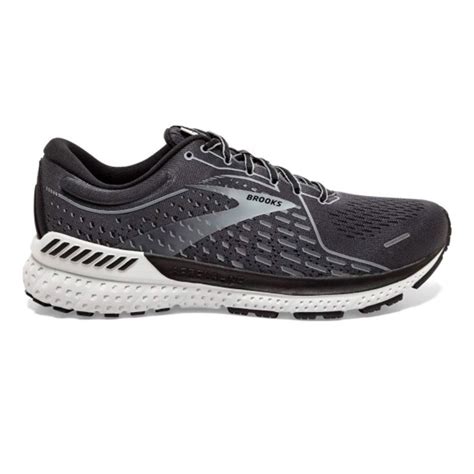 Brooks Adrenaline GTS 21 (2E) Wide Mens Running Shoes: Blackened Pearl/Black/Grey | Mike Pawley ...