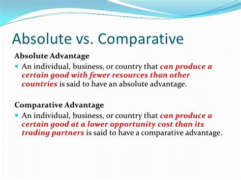 9b absolute comparative advantage