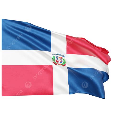 Dominican Republic Flag Waving, Dominican Republic Flag With Pole ...