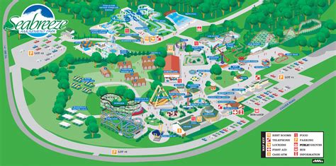 Seabreeze Amusement Park Map and Brochure (2010 - 2024 ...