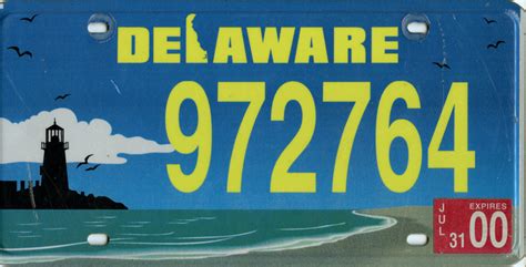 Delaware License Plates - AARoads