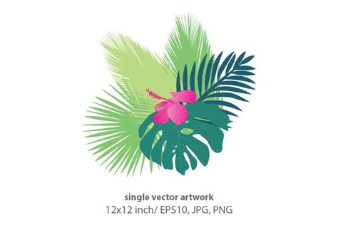 Palm branches - VECTOR ARTWORK (737183)